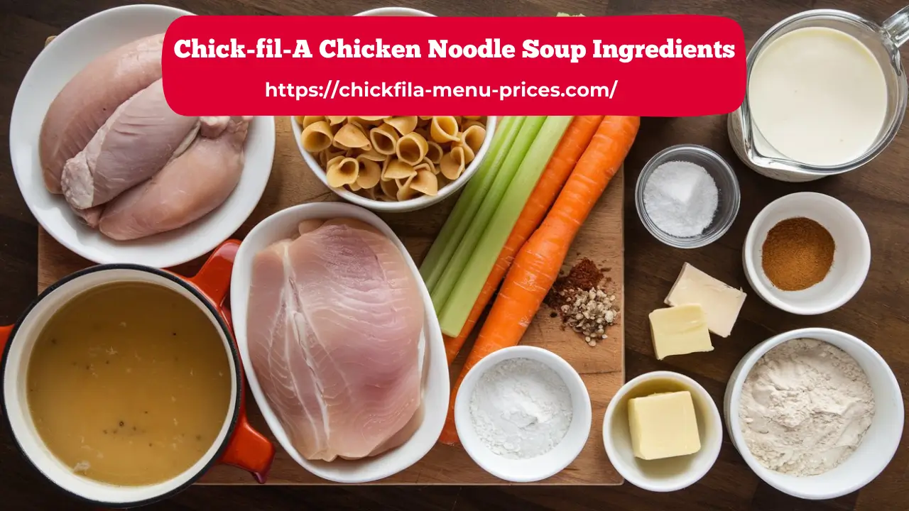 Chick-fil-A Chicken Noodle Soup Ingredients