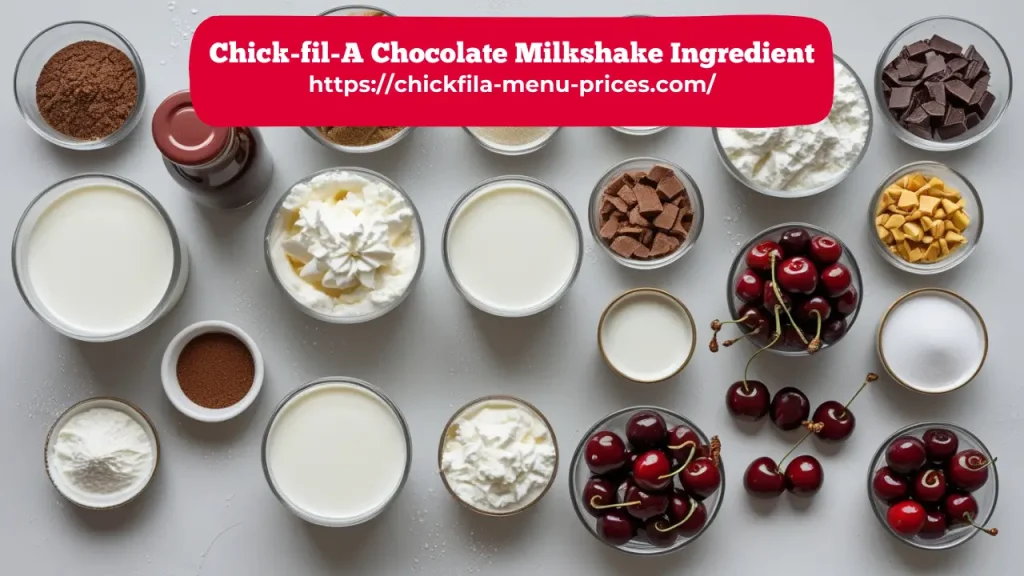 Chick-fil-A Chocolate Milkshake Ingredients