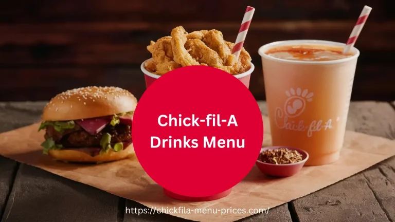 Chick-fil-A Drinks Menu with prices
