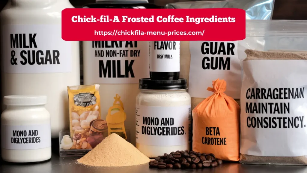 Chick-fil-A Frosted Coffee Ingredients