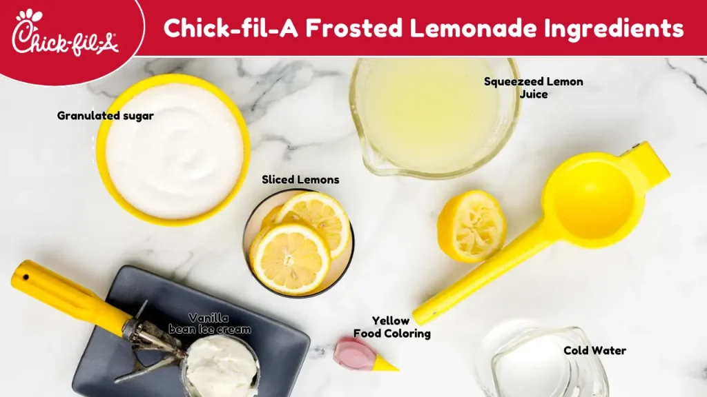 Chick-fil-A Frosted Lemonade ingredients