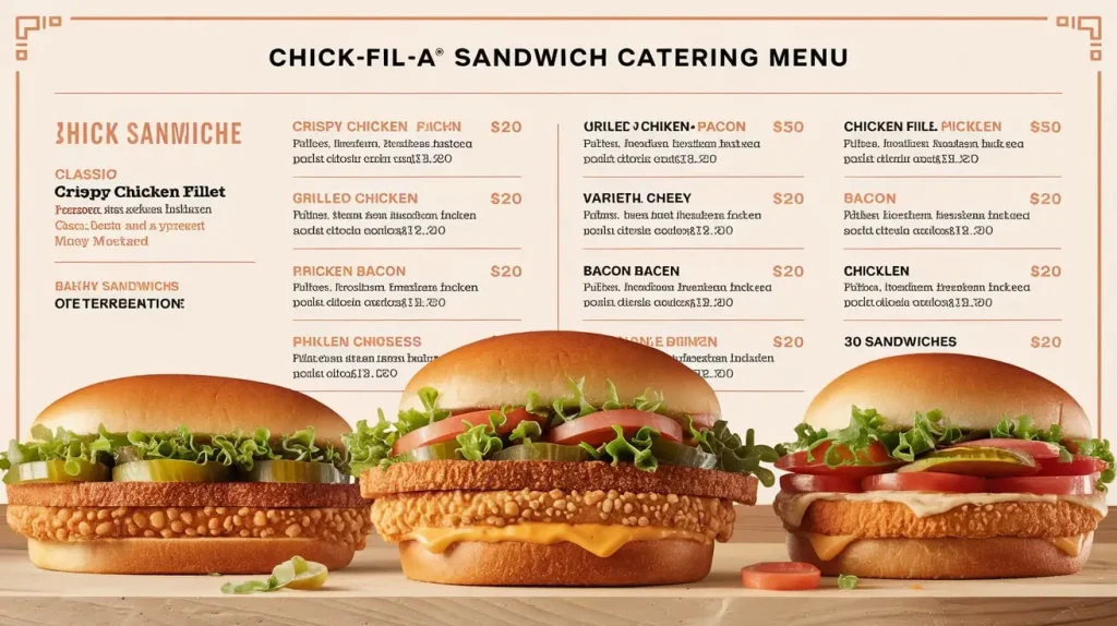 Chick-fil-A® Sandwich Catering Menu